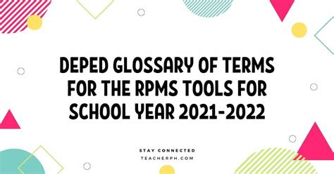 DepEd Glossary of Terms .